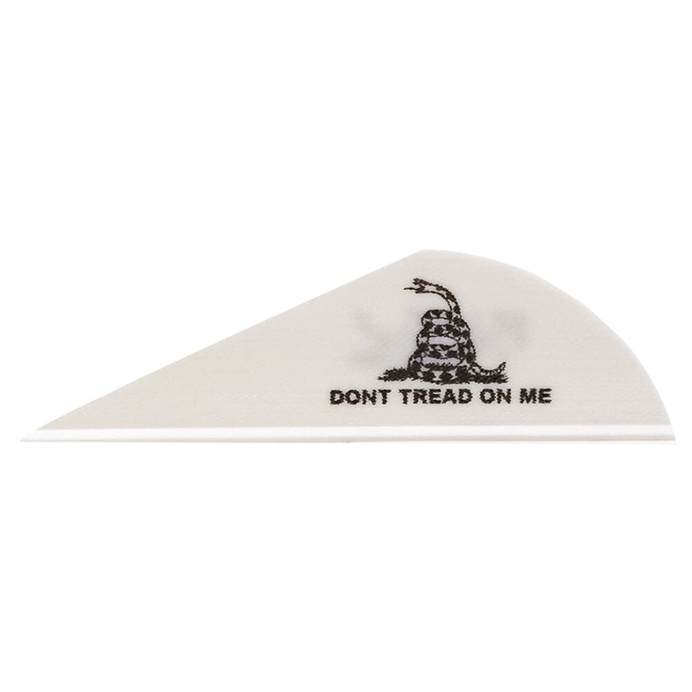 Bohning Blazer Vane White Don't Tread On Me 1000pk 10833WH2DTOM