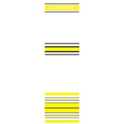 Bohning 4" X-Small Crested Yellow Wrap 13pk 501003CYE