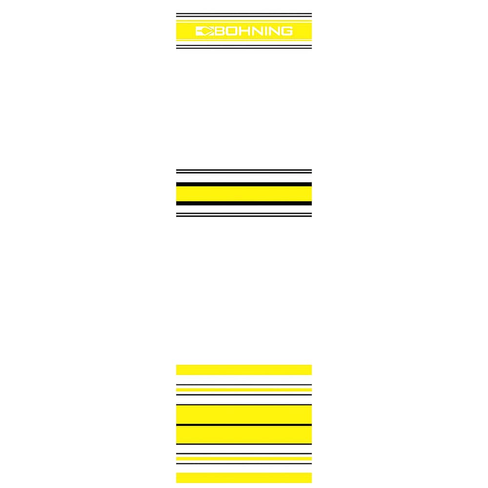 Bohning 4&quot; Standard Crested Yellow Wrap 13pk 501001CYE