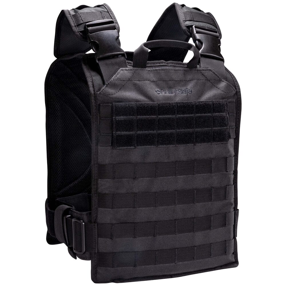 BulletSafe Black Tactical Plate Carrier BS54004B