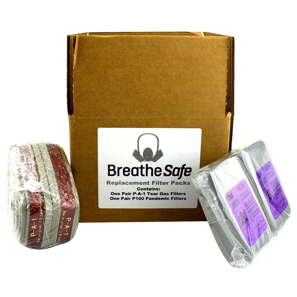 BulletSafe BreatheSafe Respirator/Gas Mask Replacement Filter Set BS59000.01