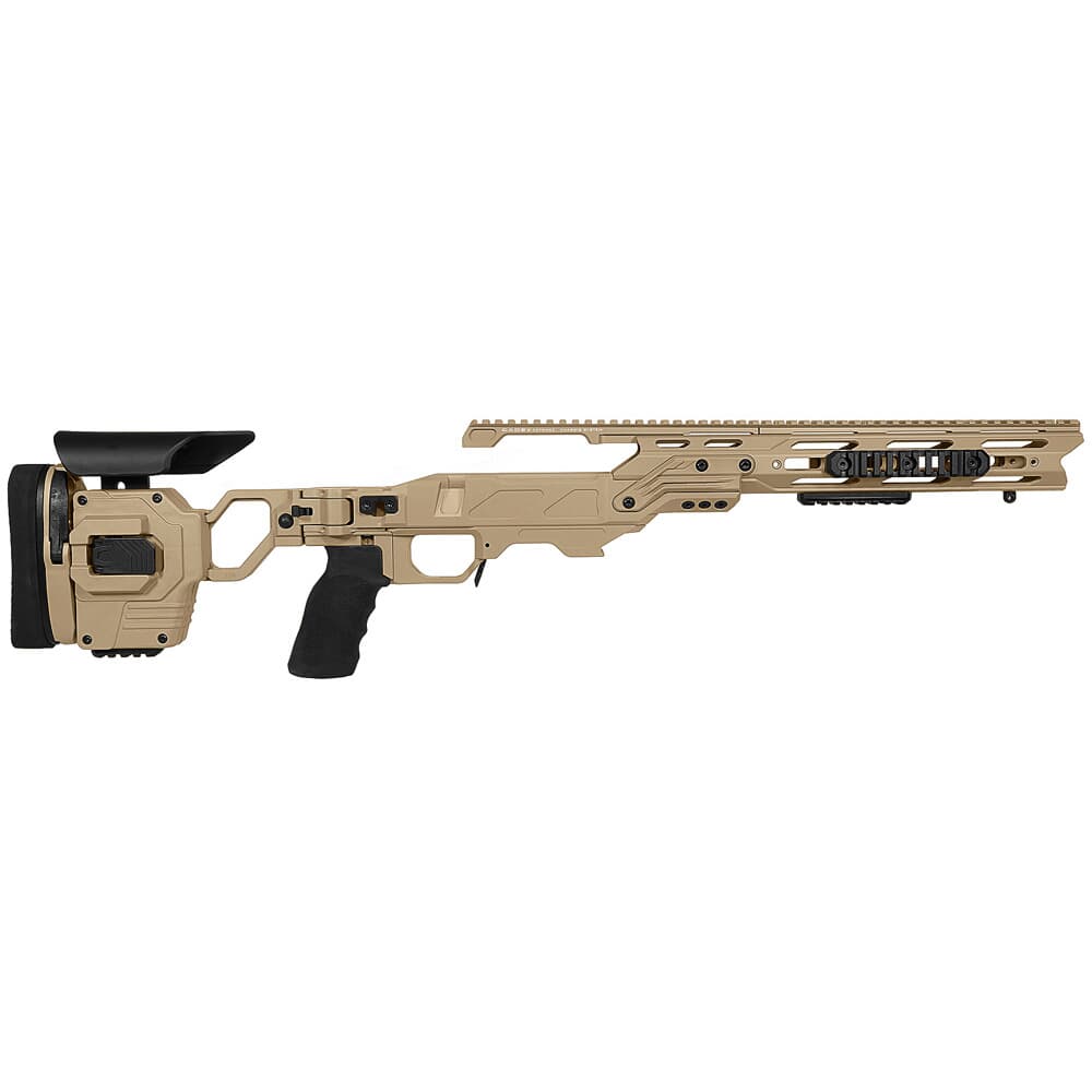 Cadex Defense Lite Strike Tan Tikka-T3 SA for Accu-Mag Standard Folding 20 MOA DSSF 3.055&quot; Chassis STKLT-TIK-RH-SA-R-20-B-TAN