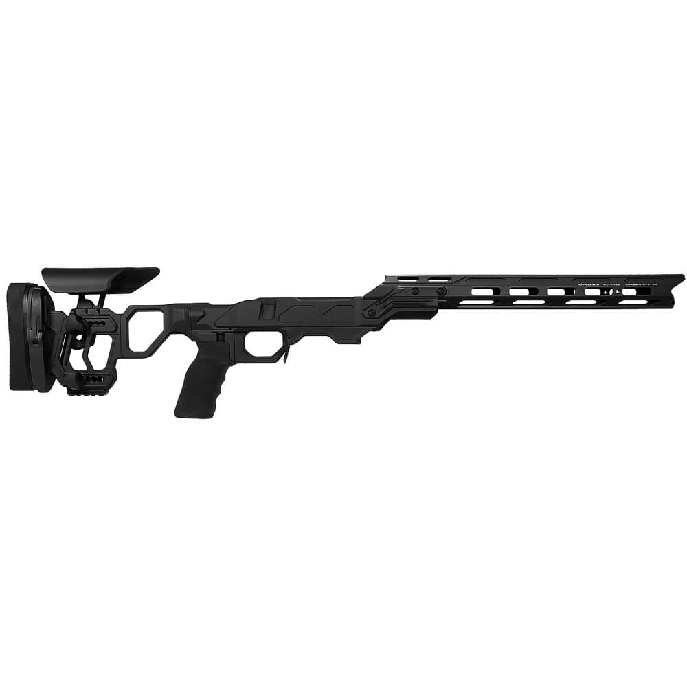 Cadex Defense Field Competition M-LOK Black Tikka-T3 SA for Accu-Mag Skeleton Fixed DSSF 3.055&quot; Chassis STKFCP-TIK-RH-SA-B-NA-B-BLK