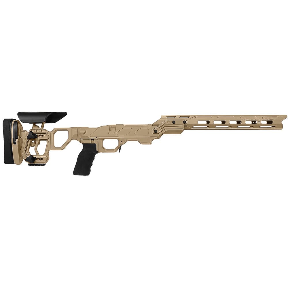 Cadex Defense Field Competition M-LOK Tan Tikka-T3 SA for Tikka CTR Mag Skeleton Fixed Chassis STKFCP-CTR-RH-SA-B-NA-A-TAN
