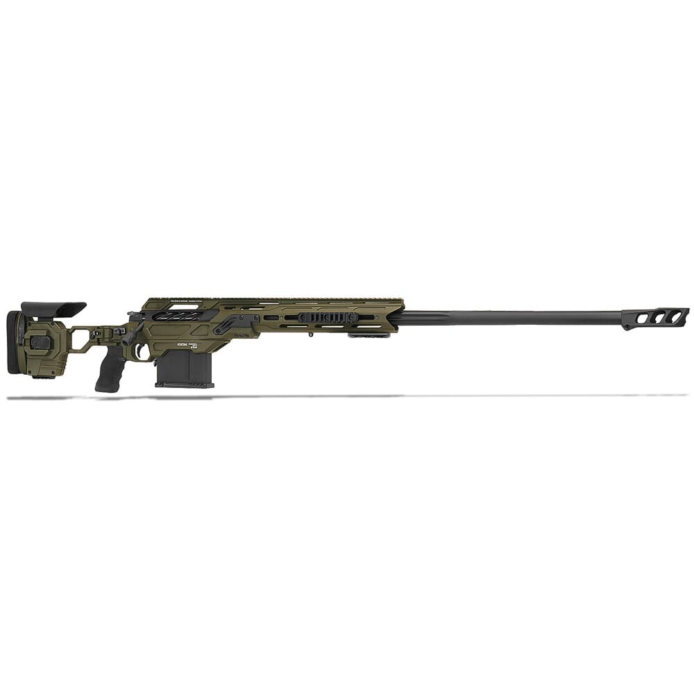 Cadex Defense Shadow, .375CT, 32" Hybrid Green/Black Rifle CDX40-SHDW-375-32-HOD-FT