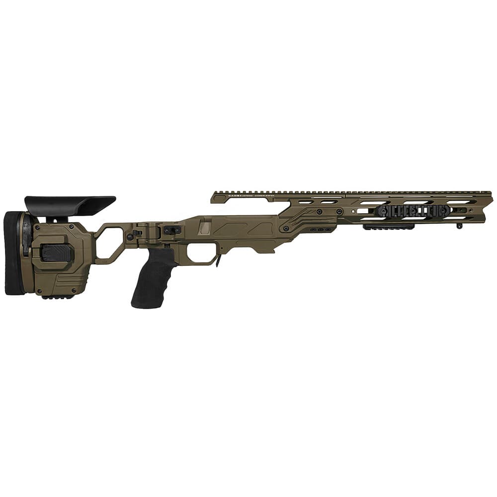 Cadex Defense Lite Strike OD Green Rem 700 SA Standard Folding 20 MOA for DSSF 3.055&quot; Chassis STKLT-REM-RH-SA-R-20-B-ODG