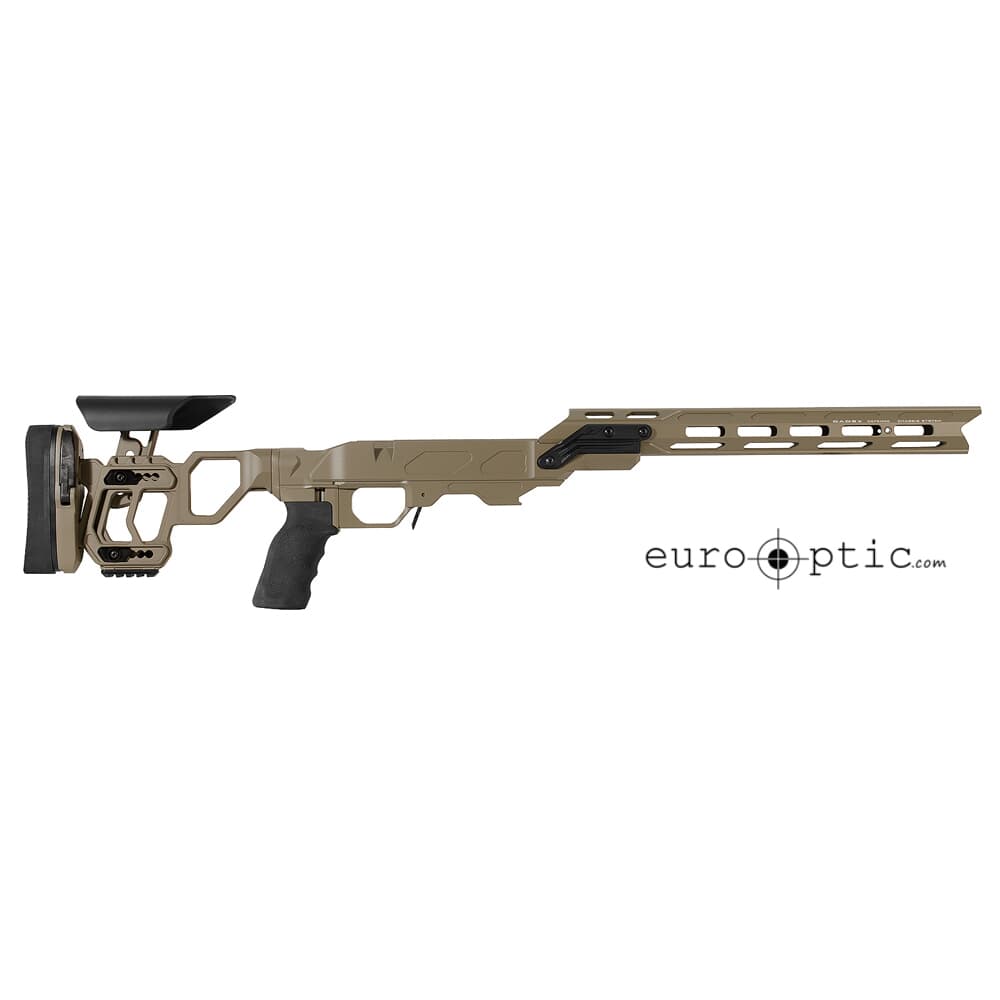 Cadex Defense Field Competition M-LOK (for Tikka-T3) SA for Accu-Mag Magazine Skeleton Fixed DSSF 3.055&quot; Tan STKFCP-TIK-RH-SA-B-NA-B-TAN