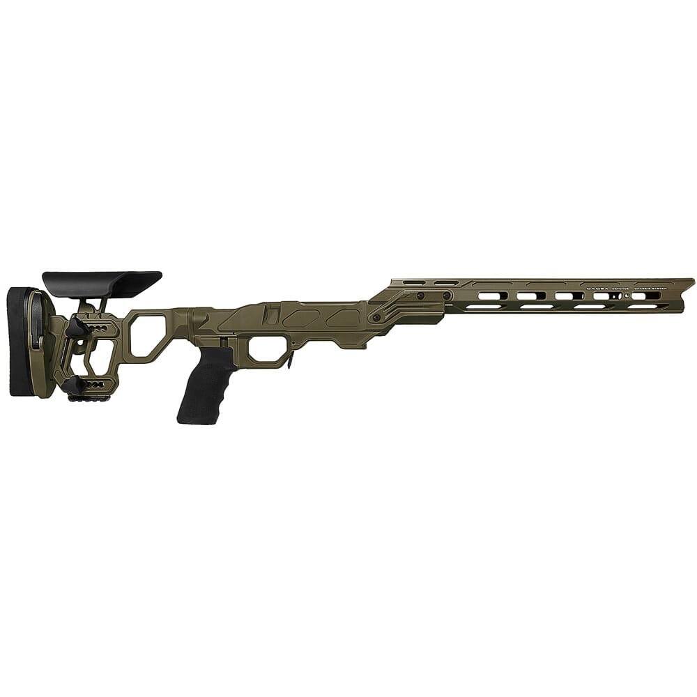 Cadex Defense Field Competition M-LOK OD Green Rem 700 SA Skeleton Fixed for DSSF 3.055" Chassis STKFCP-REM-RH-SA-B-NA-B-ODG