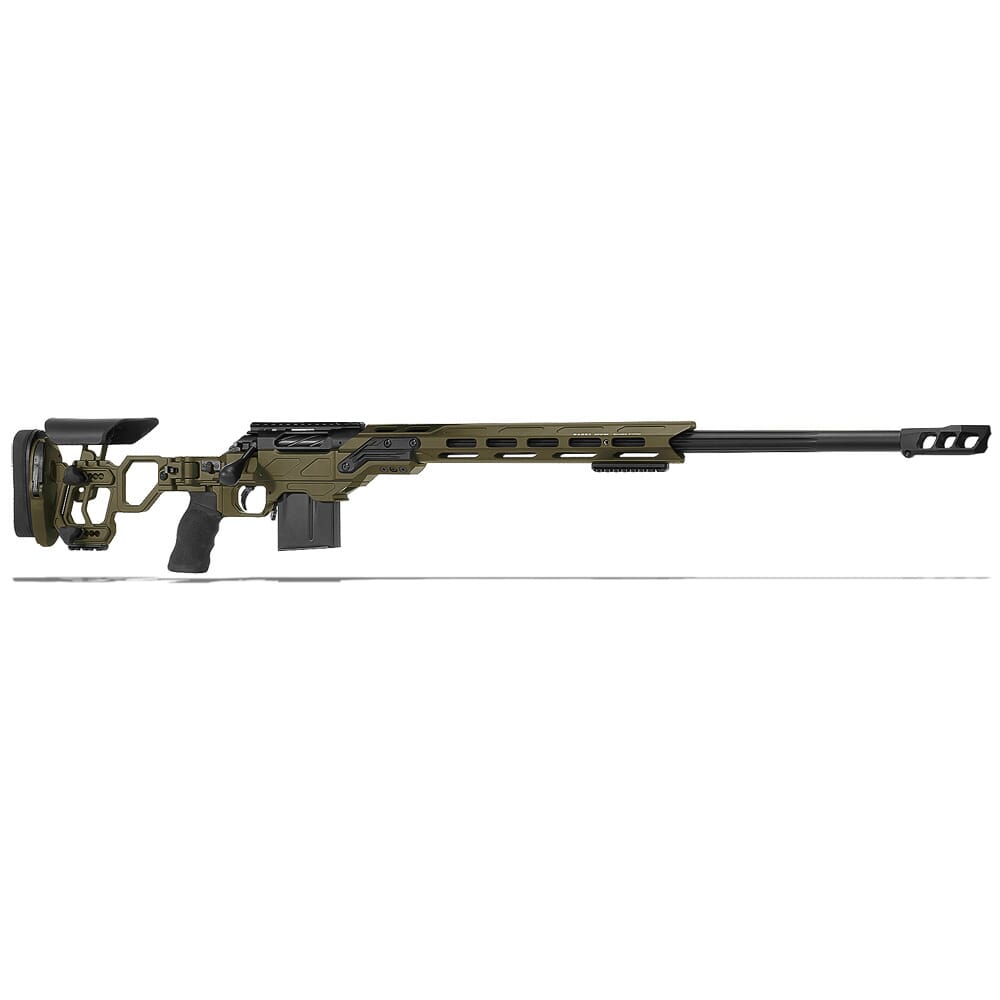 Cadex Defense R7 Lite Comp M-LOK OD Green/Black 338 Lapua 27" 30 MOA Skeleton Rifle CDXR7-LCP-338-27-B-MB-HOD