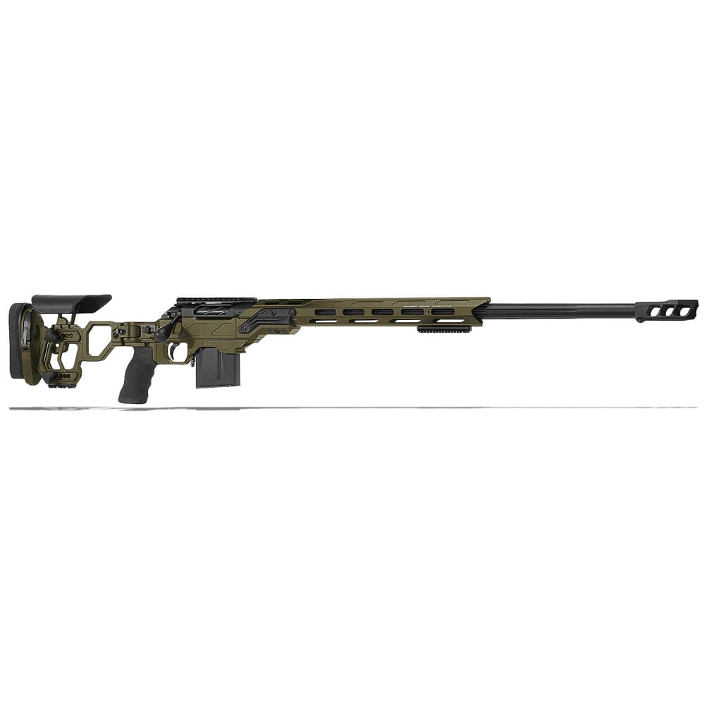 Cadex Defense CDX-R7 LCP (Lite Comp) LA .338 Lapua Mag 27&quot; 1:9.5&quot; Bbl Skele-Stock Hybrid ODG/Blk Rifle w/MX1 MB CDXR7-LCP-338-27-BS30-D2D3N-HOD