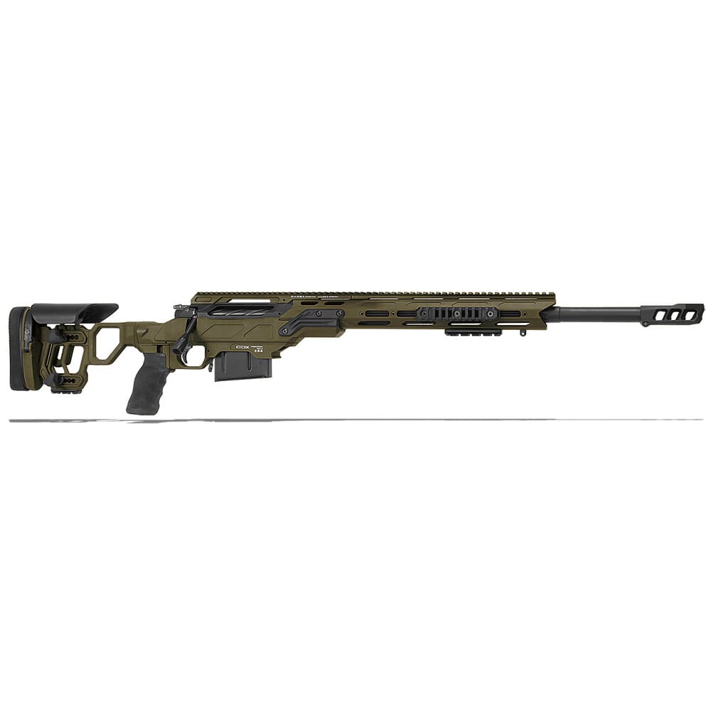 Cadex Defense CDX-30 TAC 6.5 Creedmoor 24 1:8 Bbl Skeleton Stock Hybrid  OD Green/Black Rifle w/MX1 Muzzle Brake CDX30-TAC-6.5-24-BS20-D2B1N-HOD For  Sale! 