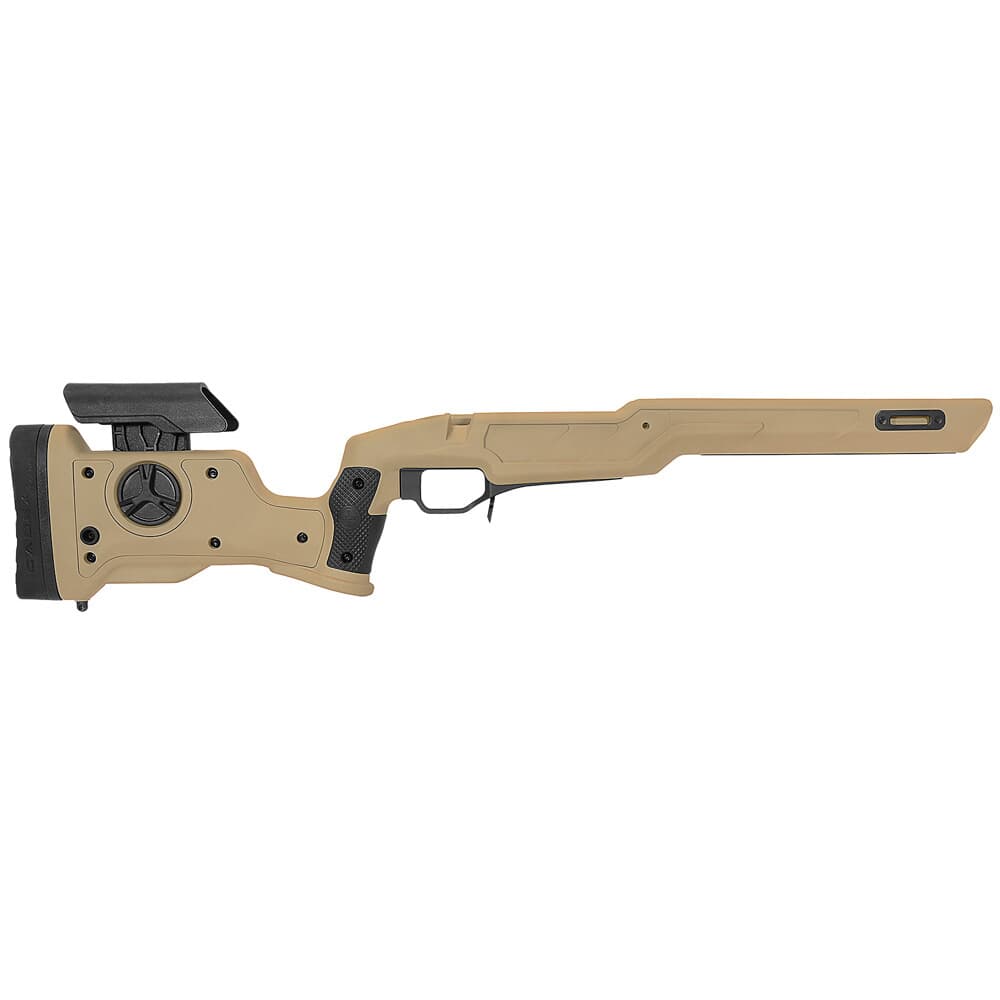 Cadex Defense Strike Nuke Evo M-LOK Tan Rem 700 LA for SSSF 3.715&quot; up to SSSF 3.850&quot; CIP Chassis STKNUK-REM-RH-LA-N-NA-A-TAN