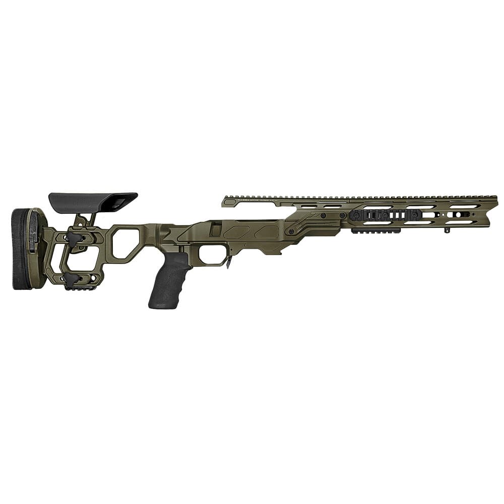 Cadex Defense Field Tactical OD Green Tikka-T3 SA for Accu-Mag Skeleton Fixed 20 MOA DSSF 3.055&quot; Chassis STKFT-TIK-RH-SA-B-20-B-ODG
