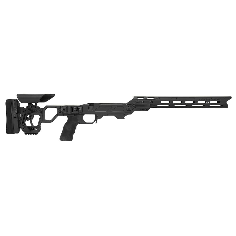 Cadex Defense Lite Competition M-LOK Black Rem 700 SA Skeleton Folding for DSSF 3.055&quot; Chassis STKLCP-REM-RH-SA-B-NA-B-BLK