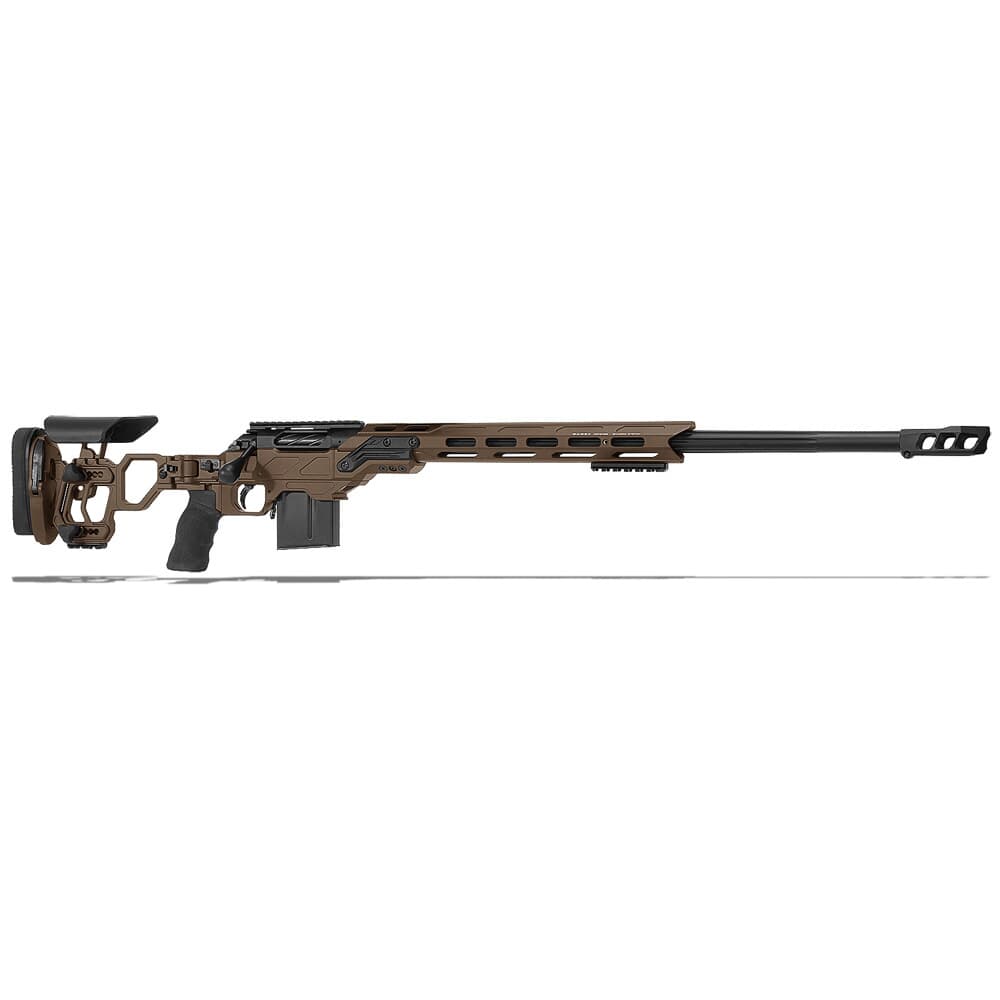 Cadex Defense CDX-R7 LCP (Lite Comp) LA .338 Lapua Mag 27&quot; 1:9.5&quot; Bbl Skele-Stock Hybrid SSV/Blk Rifle w/MX1 MB CDXR7-LCP-338-27-BS30-D2D3N-HSB