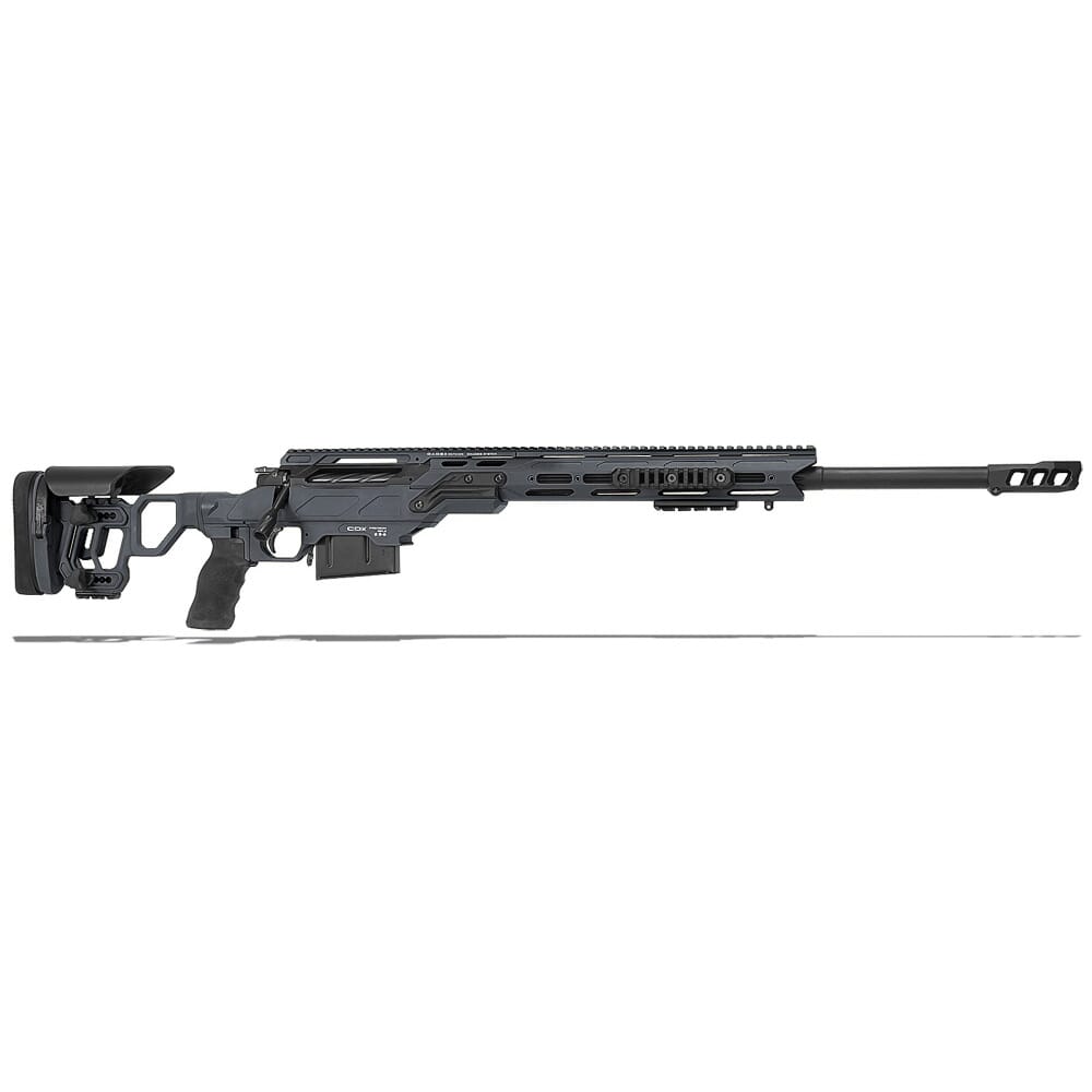 Cadex Defense Patriot Tac Sniper Grey/Black 338 Lapua 27" 30 MOA Skeleton Rifle CDX33-TAC-338-27-B-MB-HGB