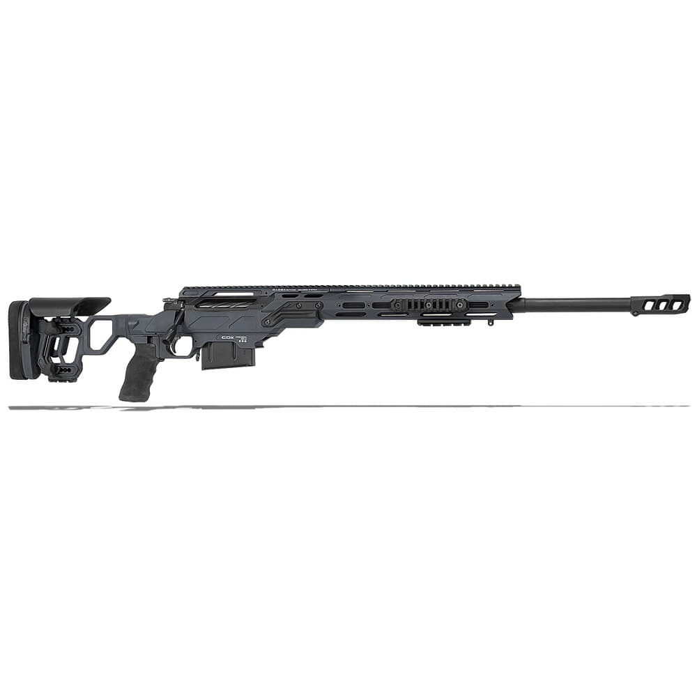 Cadex Defense Patriot Tac Sniper Grey/Black 338 Lapua 27&quot; 30 MOA Skeleton Rifle CDX33-TAC-338-27-B-MB-HGB