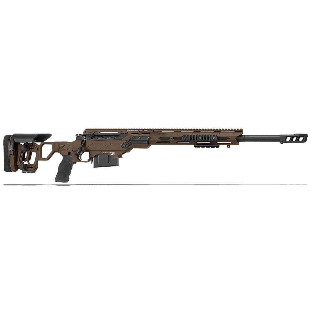 Cadex Defense CDX-30 TAC .308 Win 24 1:11.25 Bbl Skeleton Stock Hybrid  Stealth Shadow Vortex/Black Rifle w/MX1 Muzzle Brake  CDX30-TAC-308-24-BS20-D2F1N-HSB For Sale! 