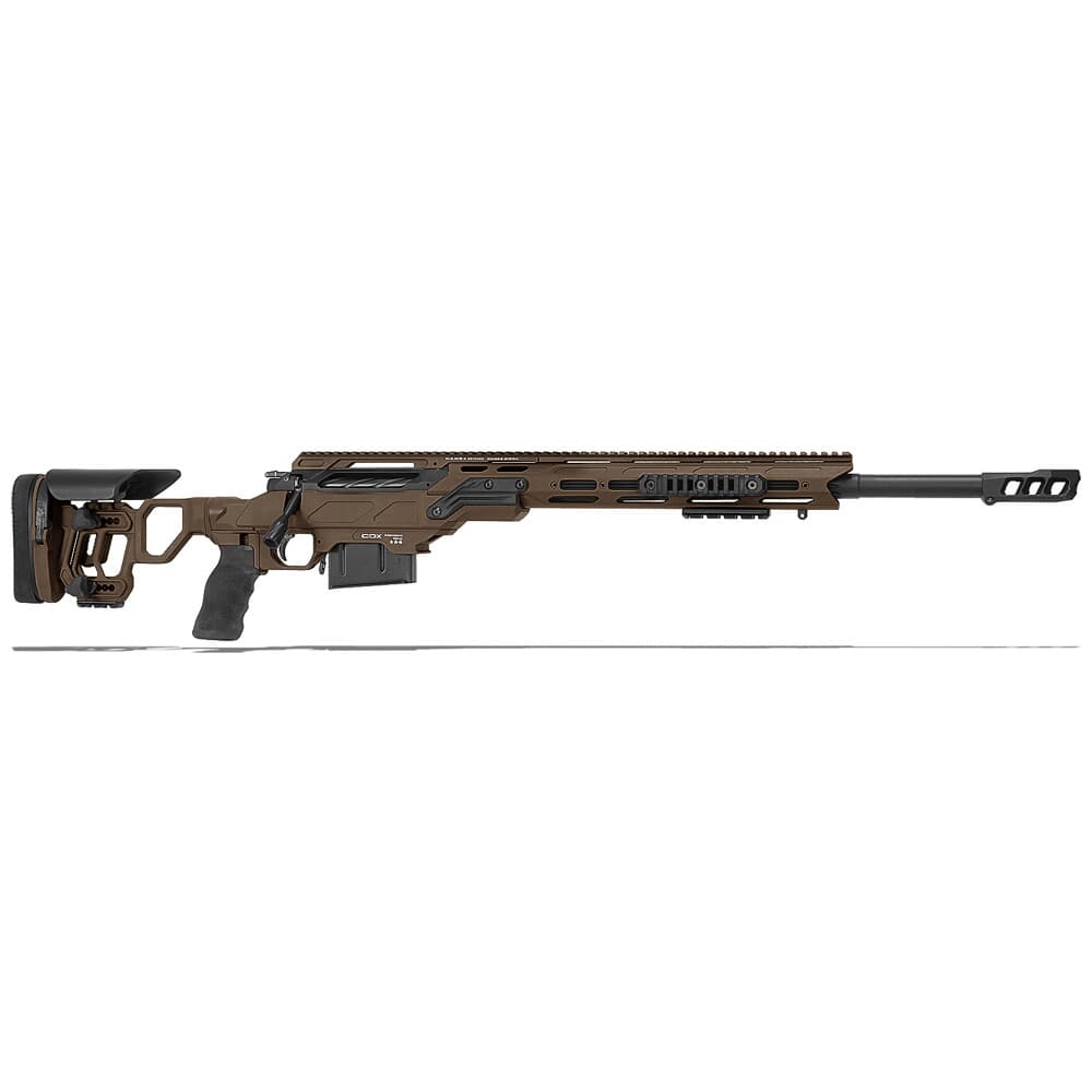 Cadex Defense Guardian Tac Stealth Shadow/Black 6.5 Creedmoor 24" 20 MOA Skeleton Rifle CDX30-TAC-6.5-24-B-MB-HSB