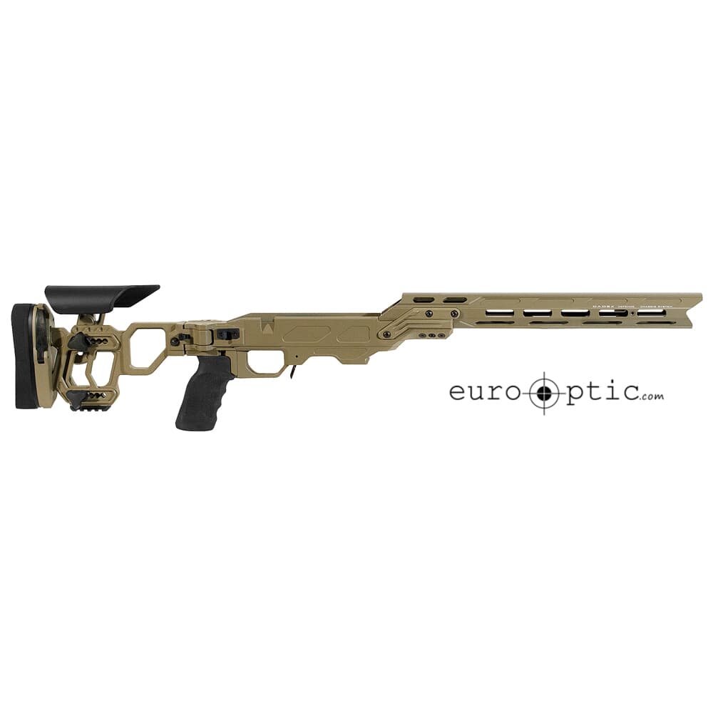 Cadex Defense Lite Competition M-LOK (for Tikka-T3) SA for Accu-Mag Magazine Skeleton Folding DSSF 3.055&quot; Tan STKLCP-TIK-RH-SA-B-NA-B-TAN