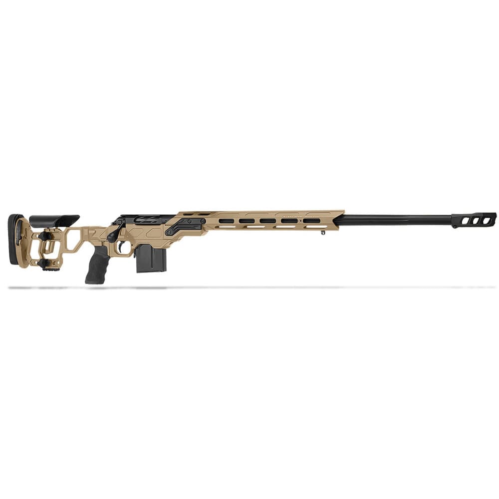 Cadex Defense R7 Field Comp M-LOK Tan/Black 300 Norma 26" 30 MOA Skeleton Rifle CDXR7-FCP-3NM-26-B-MB-HTB