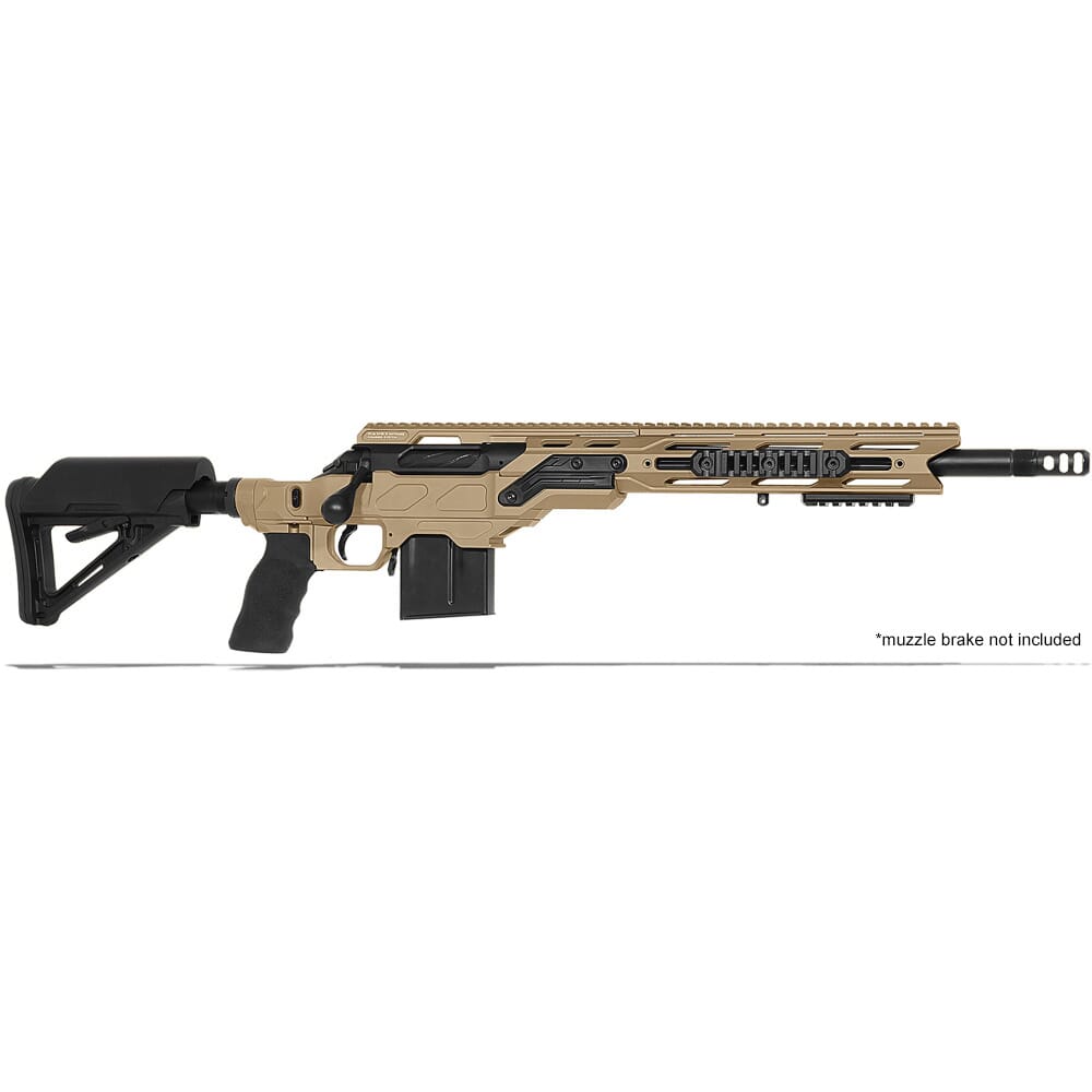 Cadex Defense R7 C.O.P.S. (Takedown) Tan/Black 308 Win 16.5" 20 MOA Standard Rifle CDXR7-COPS-308-165-R-MB-HTB