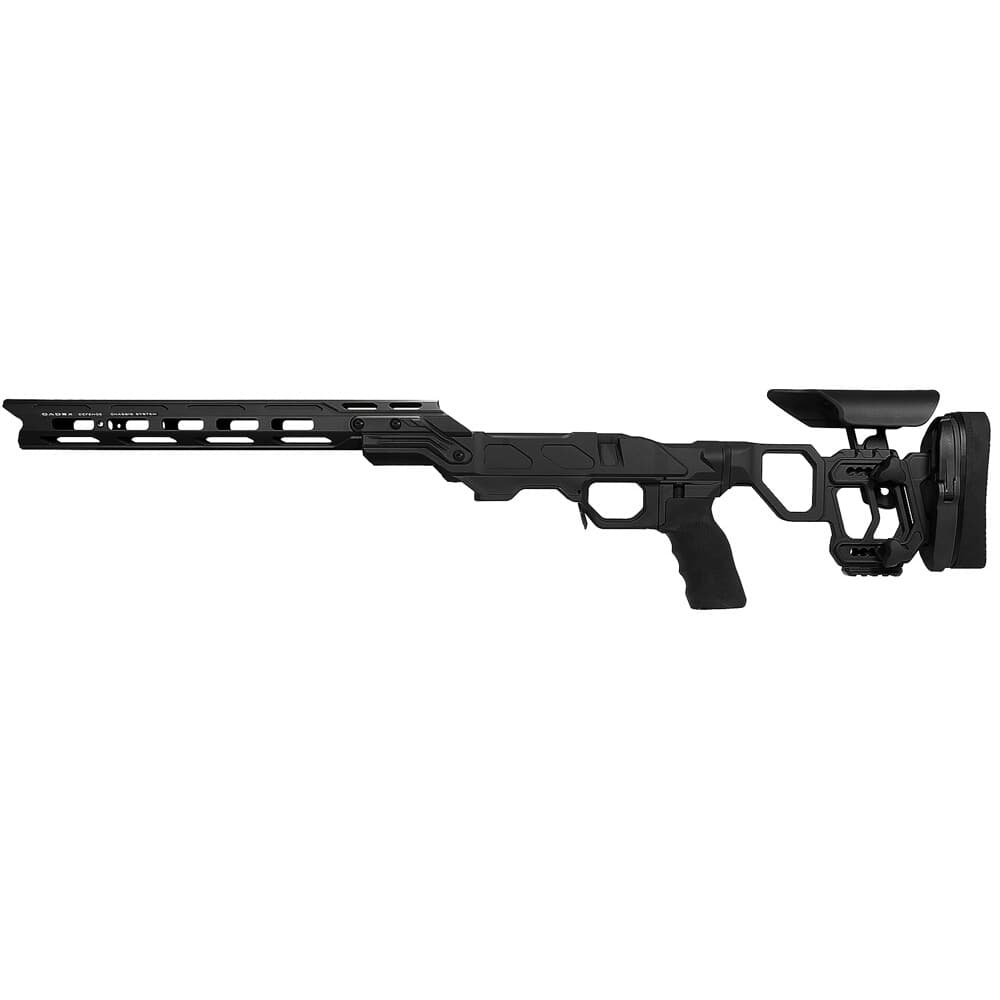 Cadex Defense Field Competition M-LOK Black Tikka-T3 SA for Accu-Mag LH Skeleton Fixed DSSF 3.055&quot; Chassis STKFCP-TIK-LH-SA-B-NA-B-BLK