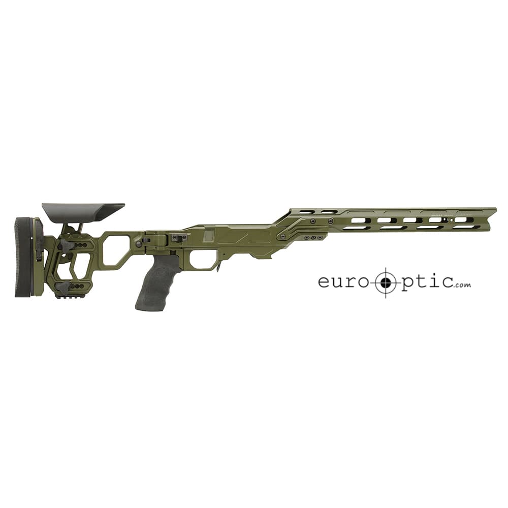 Cadex Defense Lite Competition M-LOK (for Remington 700) SA Skeleton Folding for DSSF 3.055&quot; OD Green STKLCP-REM-RH-SA-B-NA-B-ODG
