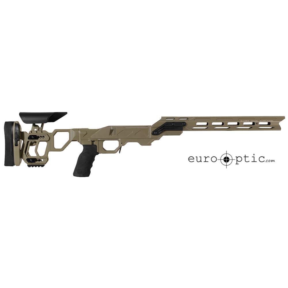 Cadex Defense Field Competition M-LOK (for Remington 700) SA Skeleton Fixed for DSSF 3.055&quot; Tan STKFCP-REM-RH-SA-B-NA-B-TAN