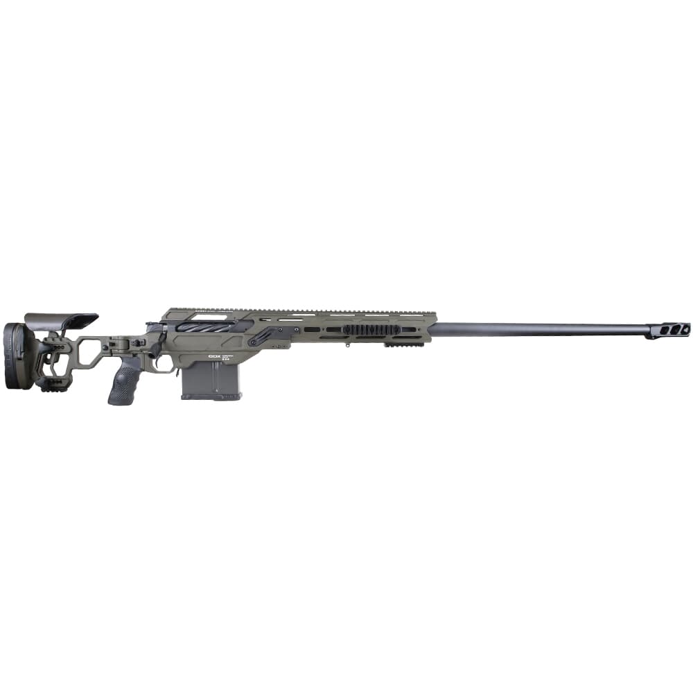 Cadex Defense Shadow Defense .375 CheyTac 36&quot; 1:7&quot; 7/8&quot;-24 TPI Bbl Hybrid OD Green-Black (HOD) Rifle w/MX1 Muzzle Brake, 40MOA Top Rail &amp; Type A Tacti