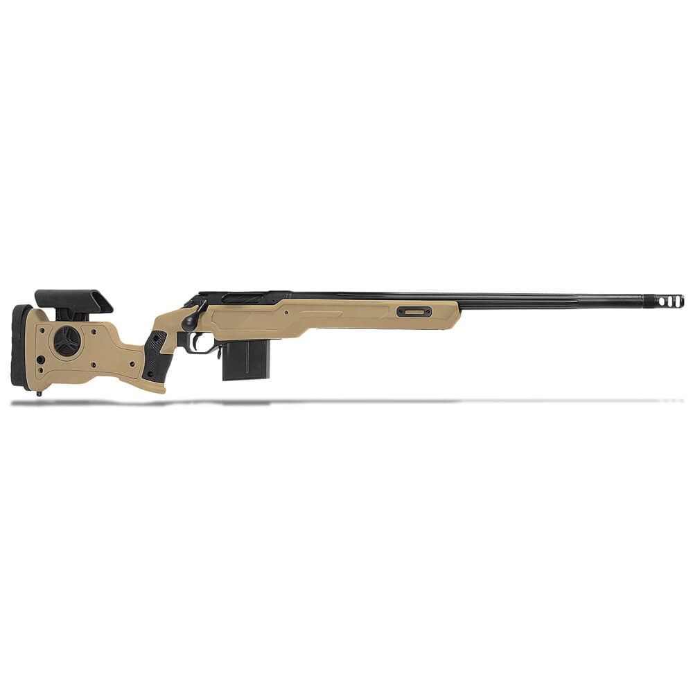 Cadex Defense CDX-R7 SHP LA .338 Lapua Mag 27&quot; 1:9.5&quot; Bbl Integrated Stock Hybrid Tan/Blk Rifle w/MX2 ST MB CDXR7-SHPD-338-27-CI30-D1D3N-HTB
