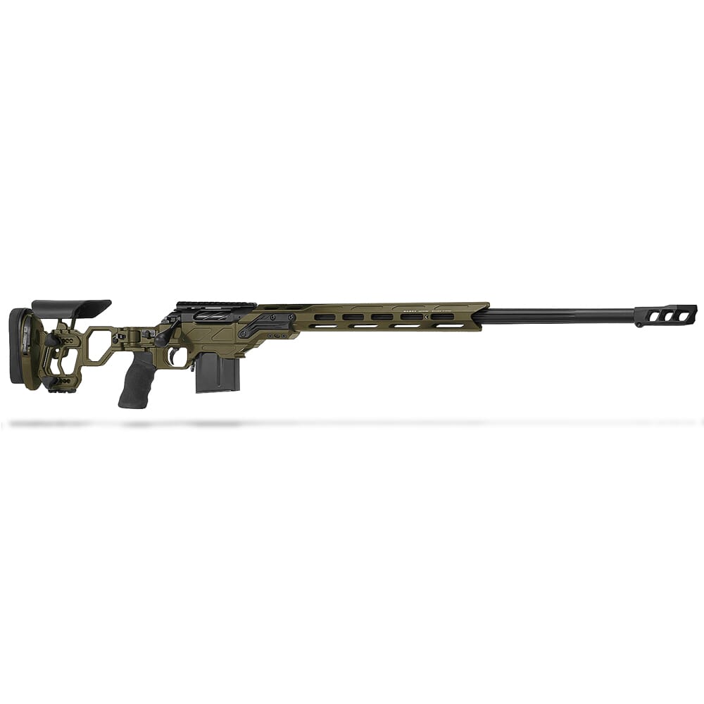 Cadex Defense R7 Lite Comp M-LOK M-LOK, 6.5 Creedmoor, 24" Hybrid Green/Black Rifle CDXR7-LCP-6.5-24-HOD-FT