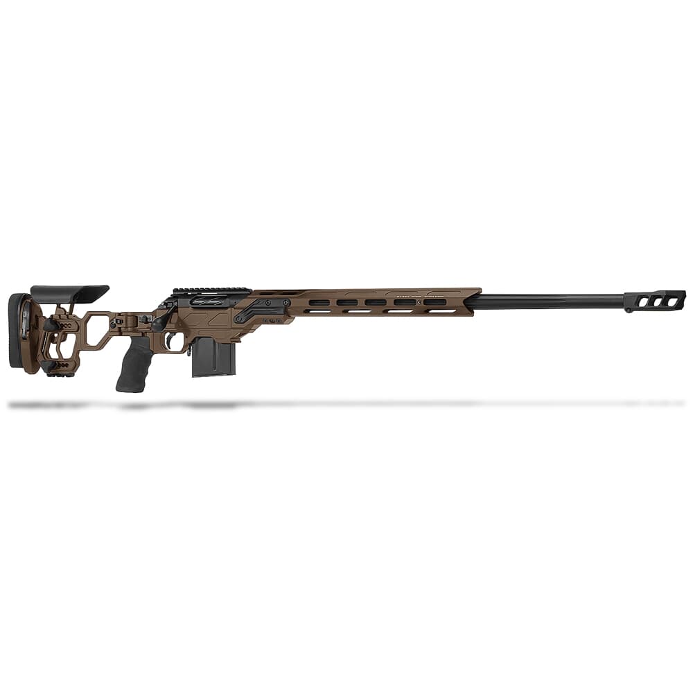 Cadex Defense CDX-R7 LCP (Lite Comp) SA 6.5 Creedmoor 24&quot; 1:8&quot; Bbl Skele-Stock Hybrid SSV/Blk Rifle w/MX1 MB CDXR7-LCP-6.5-24-BS20-D2B1N-HSB