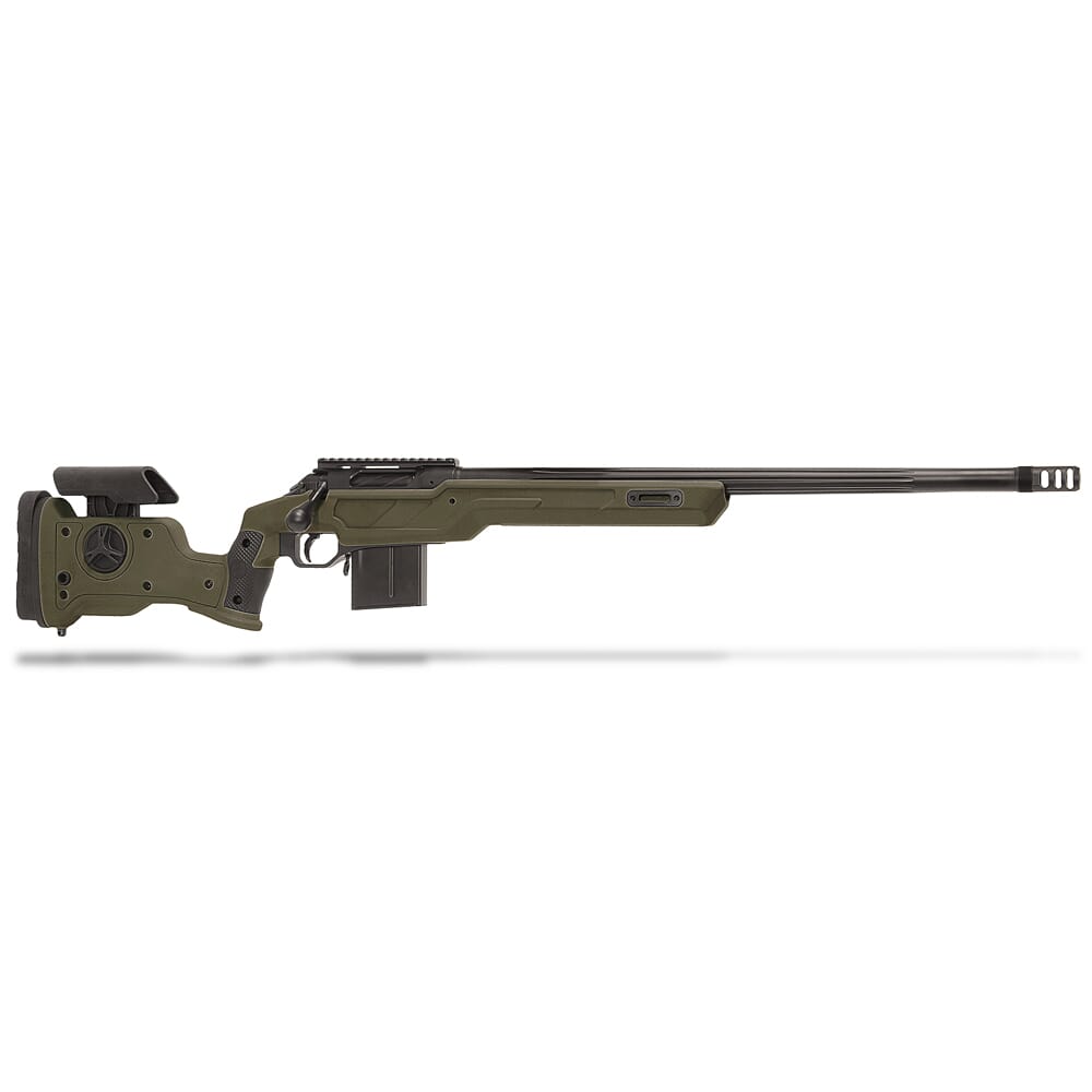Cadex Defense R7 Shepherd Evo M-LOK, 338 Lapua, 27" Hybrid Green/Black Rifle CDXR7-SHPD-338-27-HOD-FT
