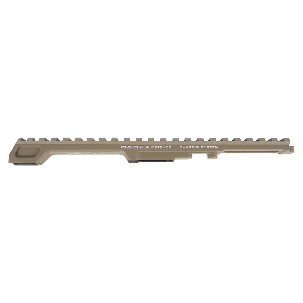 Cadex Defense Standard Receiver Top Rail 8-40 Screws Tan STK-TR-235-TAN