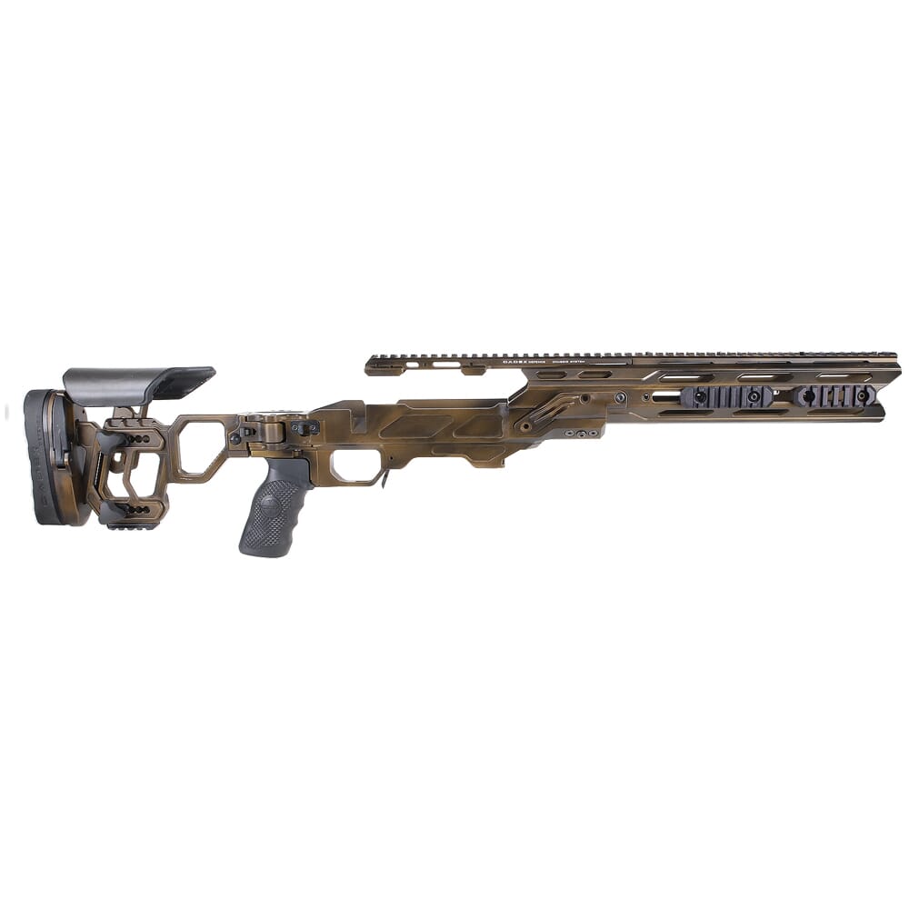 Cadex Defense CDX-33 LITE .338 Lapua Mag 27 1:9.5 Bbl Skeleton Stock  Hybrid OD Green/Black Rifle w/MX1 Muzzle Brake  CDX33-TAC-338-27-BS30-D2D3N-HOD For Sale! - Optic Authority