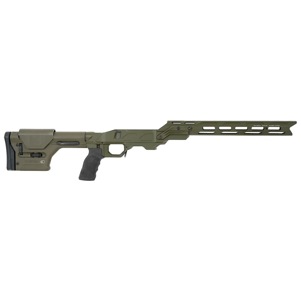 Cadex Defense Field OT OD Green Chassis for Remington 700 SA DSSF 3.055" Mag. with Competition Forend Upgrade STKFOT-REM-RH-SA-ODG USED