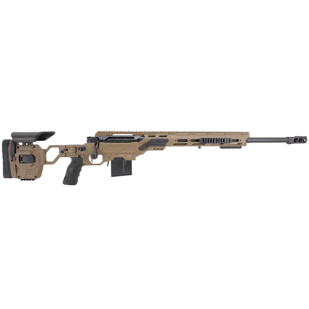 Cadex Defense CDX-30 LITE 6.5 Creedmoor 24&quot; 1:8&quot; Bbl Hybrid Tan/Blk Rifle w/MX1 MB CDX30-LITE-6.5-24-BR20-D2B1N-HTB