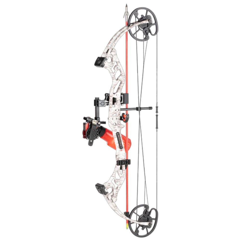 Cajun Sucker Punch Pro Glow RH50 White Bowfishing Bow Kit A22CB22005R