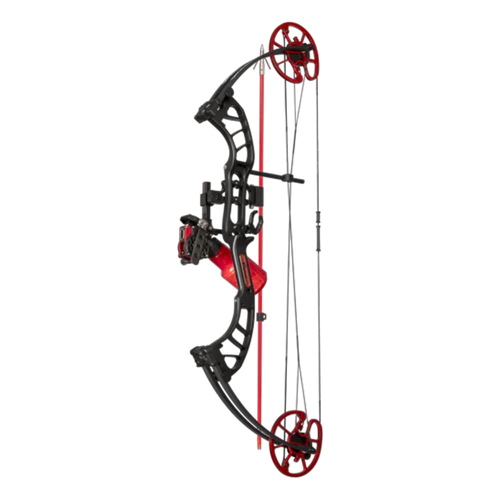 Cajun Shore Runner EVW LH50 Black/Red Bowfishing Bow Kit ABF23B1205L