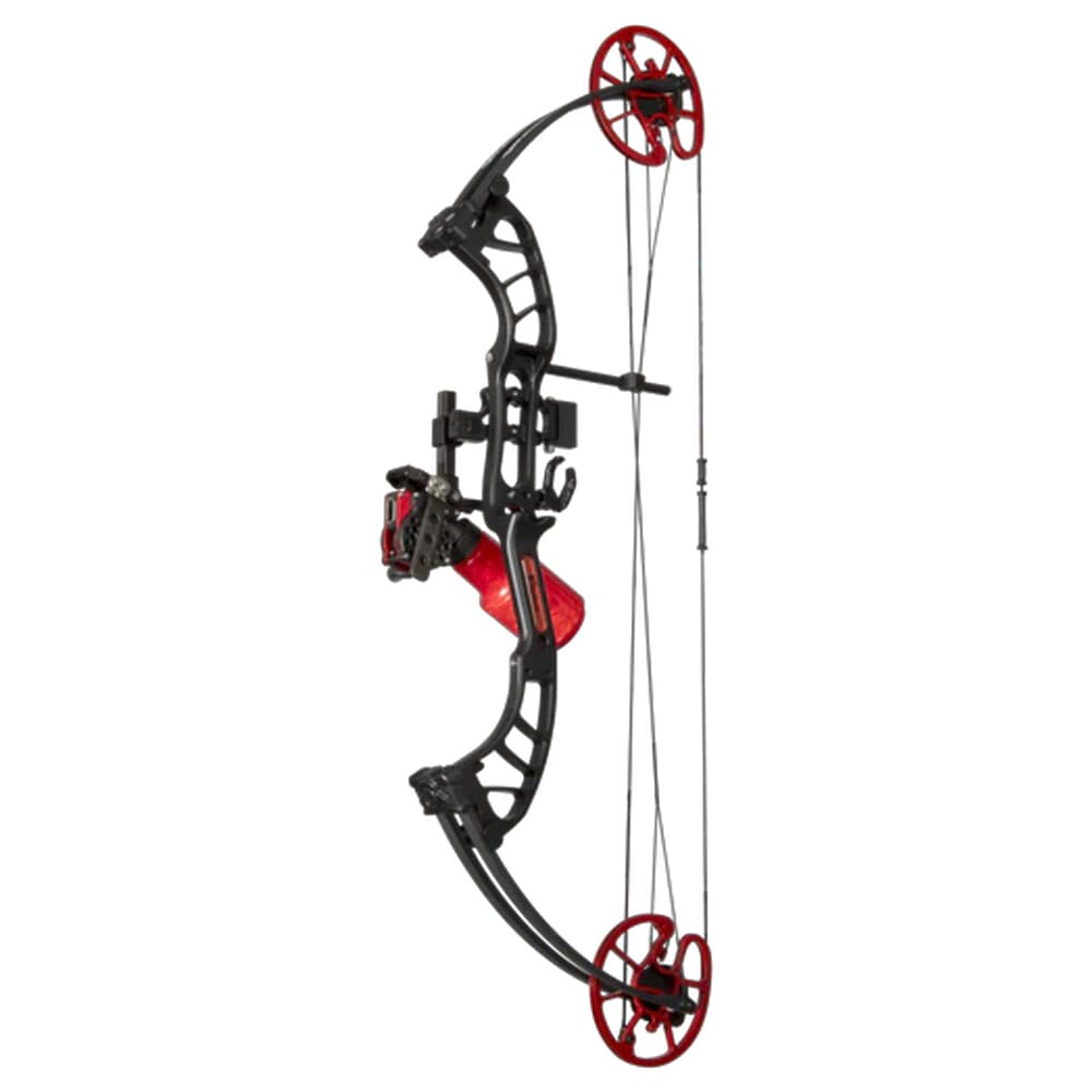 Cajun Shore Runner EVW RH50 Black/Red Bowfishing Bow Kit ABF23B1205R