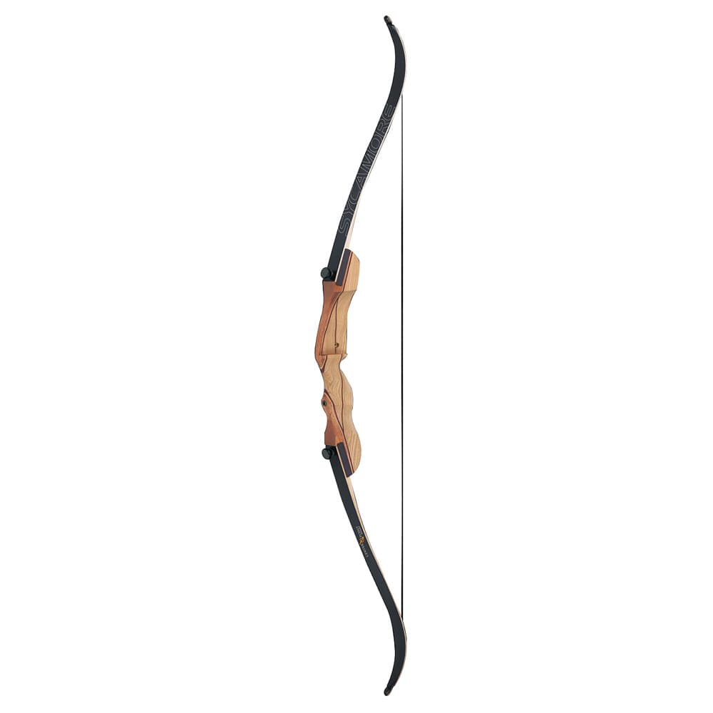 Centerpoint Sycamore Takedown Recurve Bow w/Traditional Hard Maple Design, Fiberglass Limbs, Bow Stringer, Finger Tab, Nock Set &amp; Arrow Rest AVRS25KT