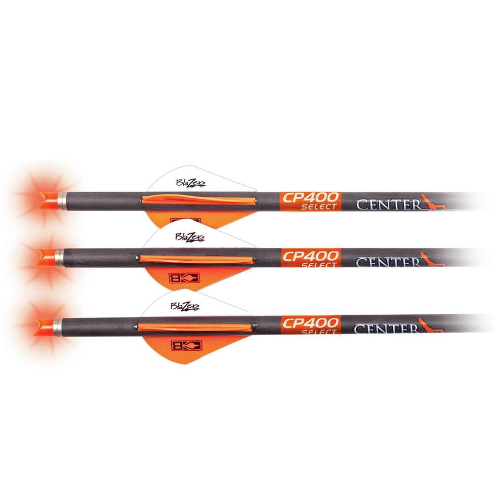 Centerpoint CP400 Select 20" 400gr Carbon Arrow w/Orange Lighted Nock 3pk AXCP4SLN3PK