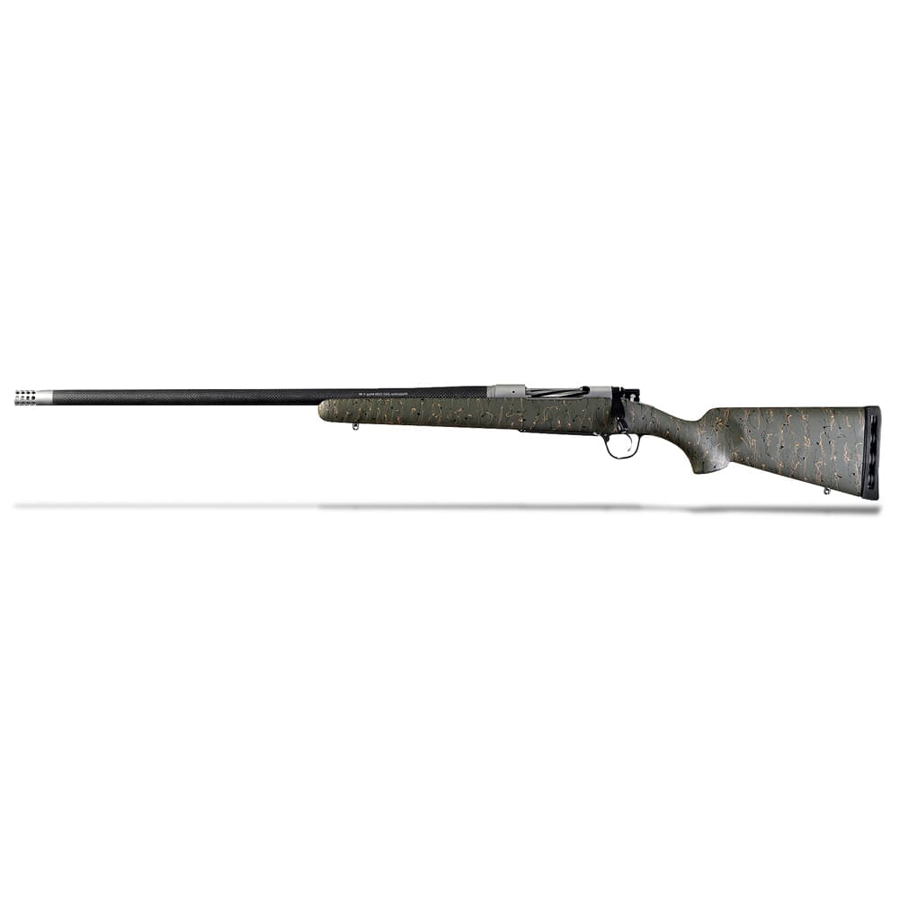 Christensen Arms Ridgeline 7mm-08 24&quot; Green w/ Black &amp; Tan Webbing LH Rifle 801-06009-00