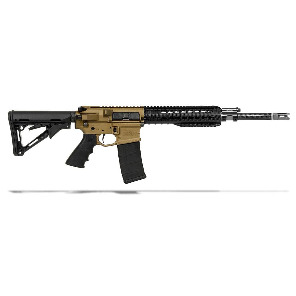 Christensen Arms Carbon Fiber-Wrapped 223 Wylde 16" 1/8, Mid Piston, Keymod Handguard, Burnt Bronze, CTR Magpul Stock, Ti Flash Hider CA10153-1235254 CA10153-1235254