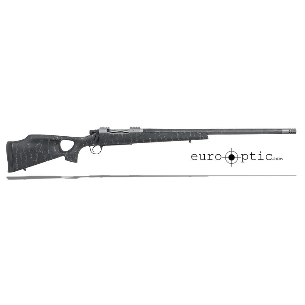 Christensen Arms Summit Ti-TH .375 H&H 24" Thumbhole Black W/Gray Webbing Rifle CA10269-R14521