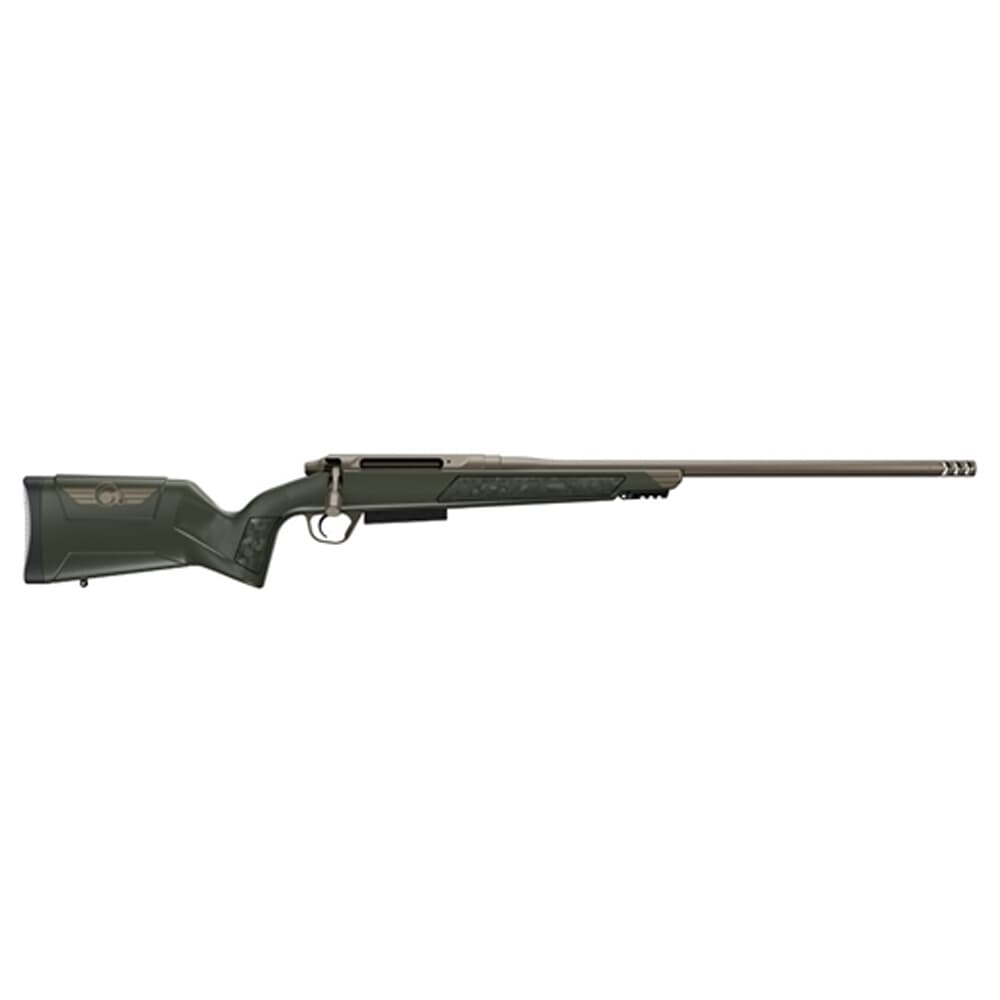 Christensen Arms Evoke Gray w/Bronze Logo .243 Win 20&quot; 1:8&quot; Burnt Bronze Bbl Rifle w/Hybrid Hunter Stock 801-15001-00