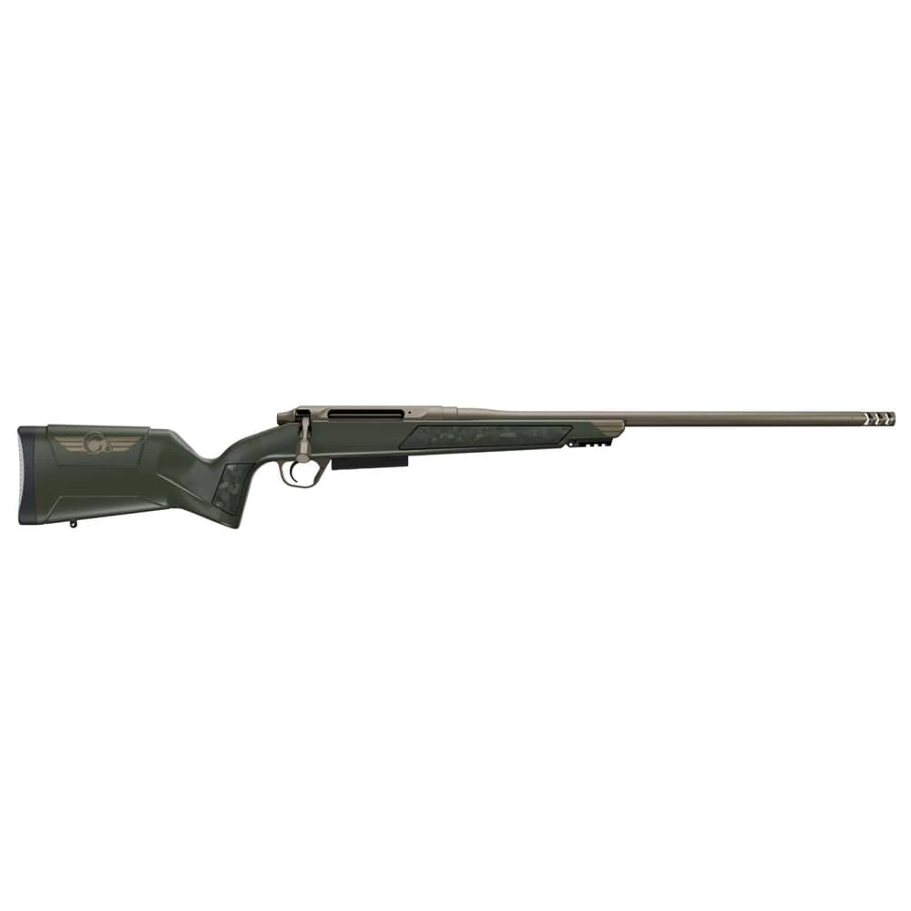 Christensen Arms Evoke Gray w/Bronze Logo 6.5 Creedmoor 20&quot; 1:8&quot; Burnt Bronze Bbl Rifle w/Hybrid Hunter Stock 801-15002-00
