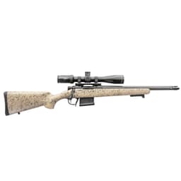 Christensen Arms Ridgeline Scout .450 Bushmaster 16" 1:16" Carbon Bbl Tan w/Black Webbing Rifle w/Hybrid Hunter Stock 801-06357-00