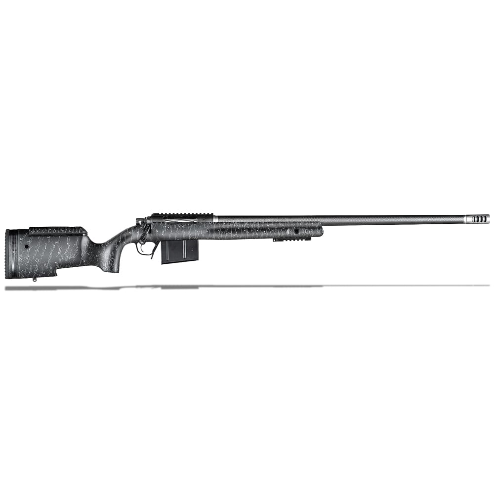 Christensen Arms B.A. Tactical 338 Lapua Mag 27" 1/9.3" Fiberglass Carbon Black w/ Gray Webbing Stock 810-04003-00